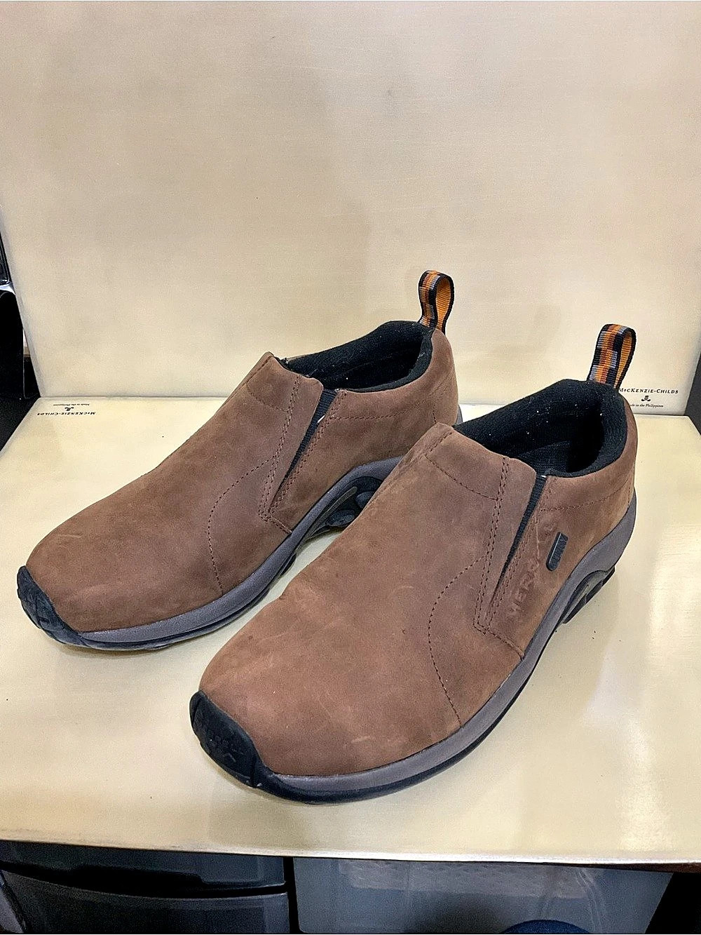 Merrell men’s shoes Jungle Moc Brown Slip-On Sneakers